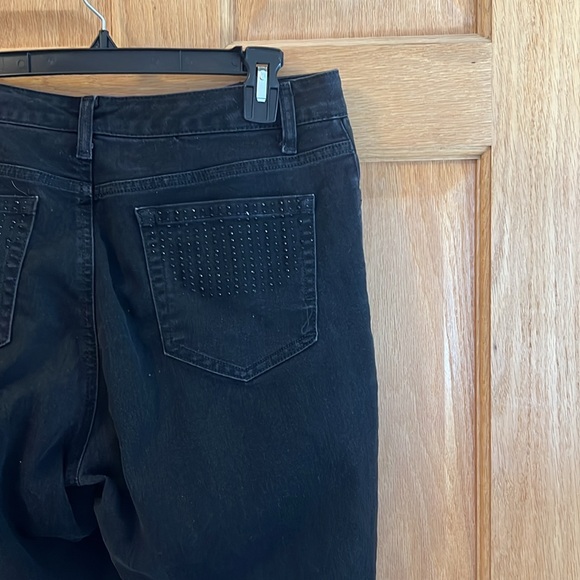 Jones New York Jeans - Beautiful Black Pants - Lexington Straight - Size 12 - Picture 7 of 16